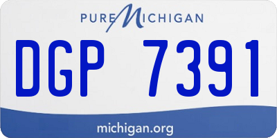 MI license plate DGP7391