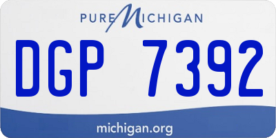 MI license plate DGP7392