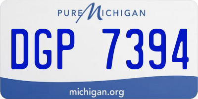 MI license plate DGP7394
