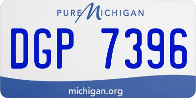 MI license plate DGP7396