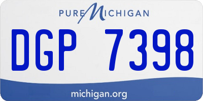 MI license plate DGP7398