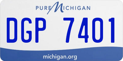 MI license plate DGP7401