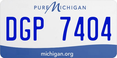 MI license plate DGP7404