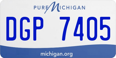 MI license plate DGP7405