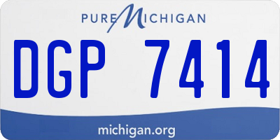 MI license plate DGP7414