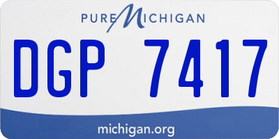 MI license plate DGP7417