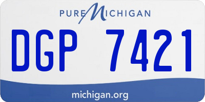 MI license plate DGP7421