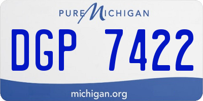 MI license plate DGP7422