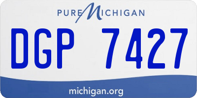 MI license plate DGP7427