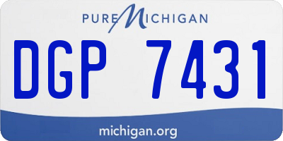 MI license plate DGP7431