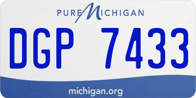 MI license plate DGP7433