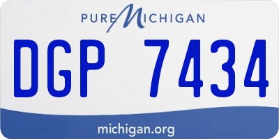 MI license plate DGP7434
