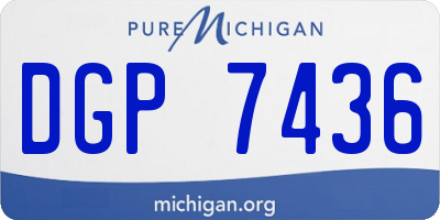 MI license plate DGP7436