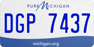 MI license plate DGP7437