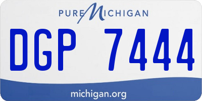 MI license plate DGP7444