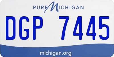MI license plate DGP7445