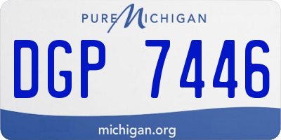 MI license plate DGP7446