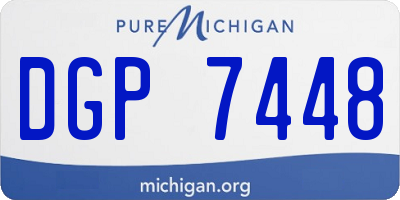 MI license plate DGP7448