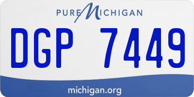 MI license plate DGP7449