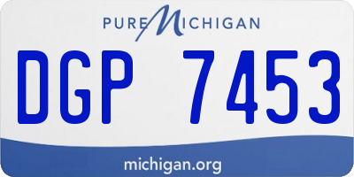 MI license plate DGP7453