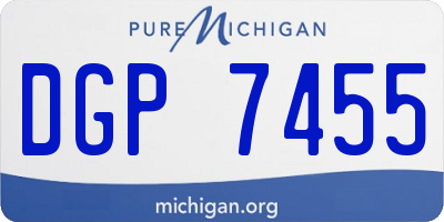 MI license plate DGP7455