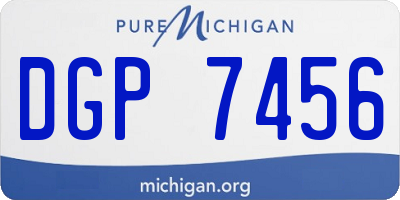 MI license plate DGP7456