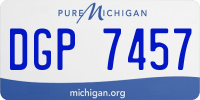 MI license plate DGP7457