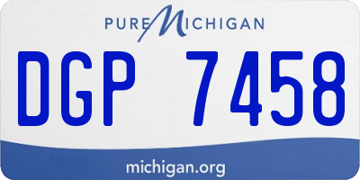 MI license plate DGP7458