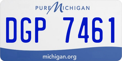 MI license plate DGP7461