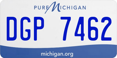 MI license plate DGP7462