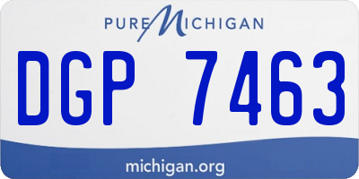 MI license plate DGP7463