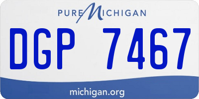 MI license plate DGP7467