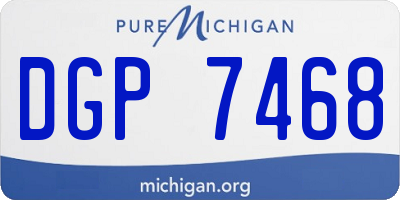 MI license plate DGP7468