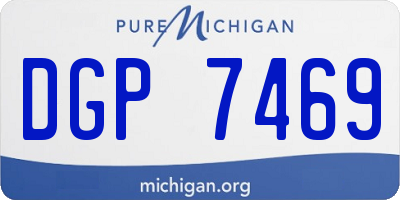 MI license plate DGP7469