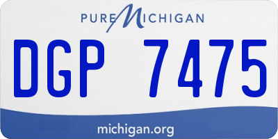 MI license plate DGP7475