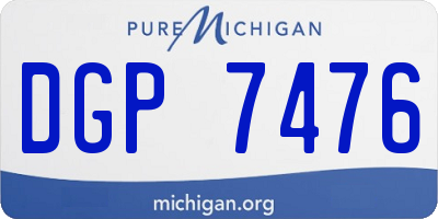MI license plate DGP7476