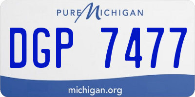 MI license plate DGP7477