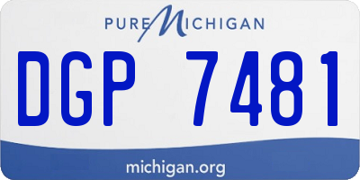 MI license plate DGP7481