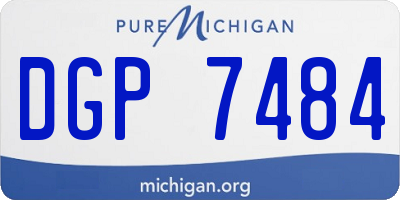 MI license plate DGP7484