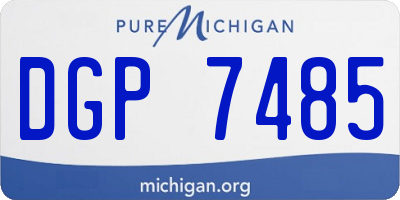 MI license plate DGP7485