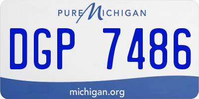 MI license plate DGP7486