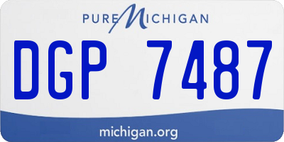 MI license plate DGP7487