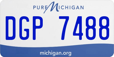 MI license plate DGP7488
