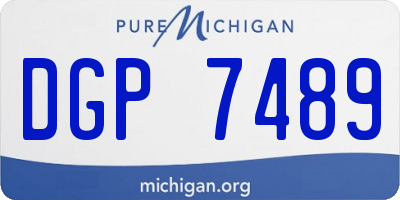 MI license plate DGP7489
