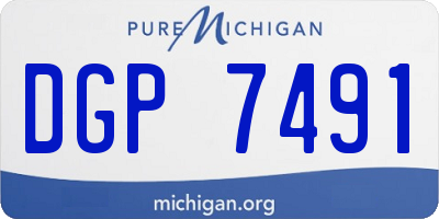 MI license plate DGP7491
