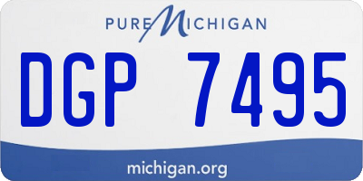 MI license plate DGP7495