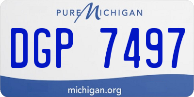 MI license plate DGP7497