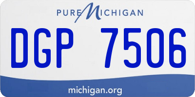 MI license plate DGP7506