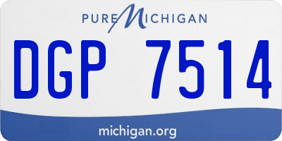 MI license plate DGP7514