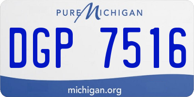 MI license plate DGP7516